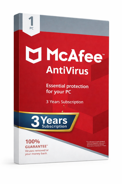 McAfee AntiVirus – 1 Device | 3 Years