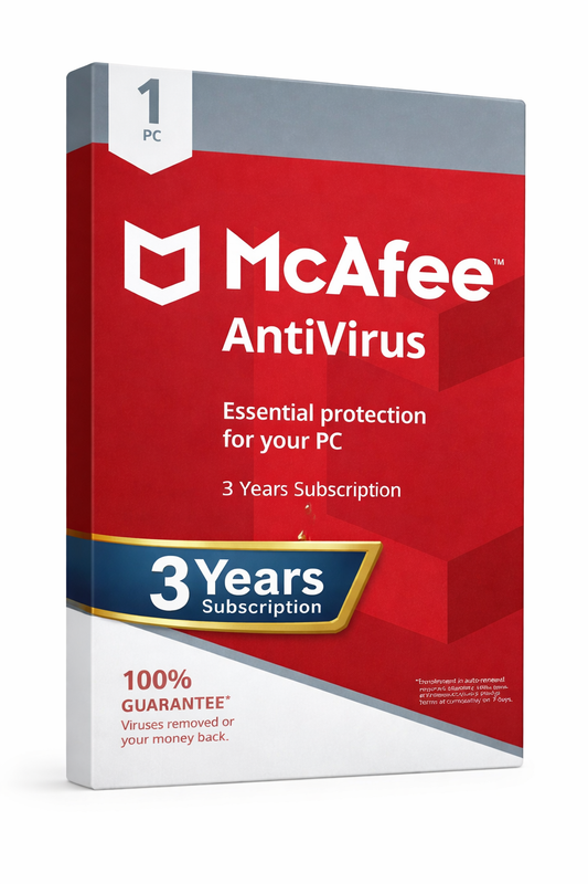 McAfee AntiVirus – 1 Device | 3 Years